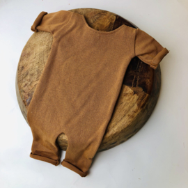 Newborn Onesie - Knitted Collection "Baby" - Camel