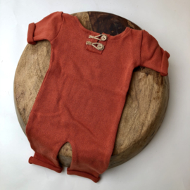 Newborn Onesie - Knitted Collection "Baby" - Rusty