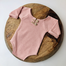 Newborn Romper - Knitted Collection "Baby" - Rose