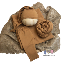 April Collection - Stretch Wrap - Deep Camel