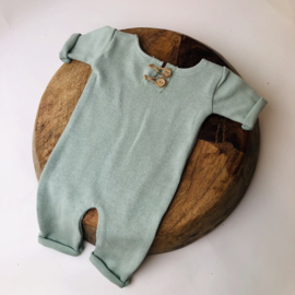 Newborn Onesie - Knitted Collection "Baby" - Mint