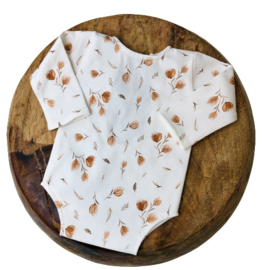 Newborn Romper - Flower Collection - Cognac tulip