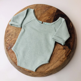 Newborn Romper - Knitted Collection "Baby" - Mint