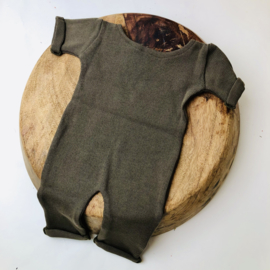 Newborn Onesie - Knitted Collection "Baby" - Moss Green