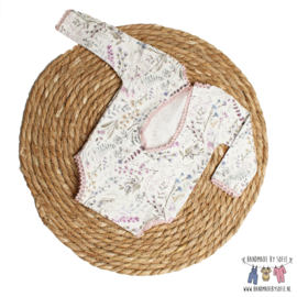 Newborn Romper - Flower Collection - Field Flowers Lace