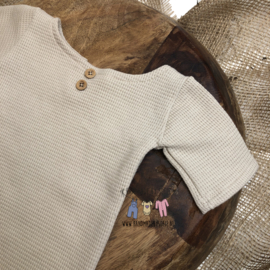 Newborn Onesie Footed - Special - Sand