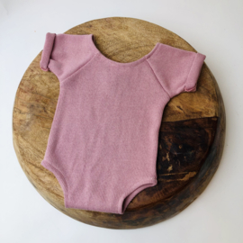 Newborn Romper - Knitted Collection "Baby" - Old Pink