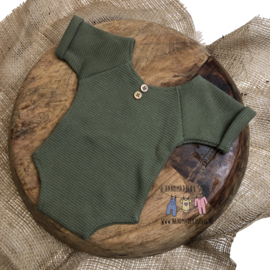 Newborn romper - Special - Olive