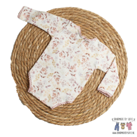 Newborn Romper - Flower Collection - Watercolor Rose Lace
