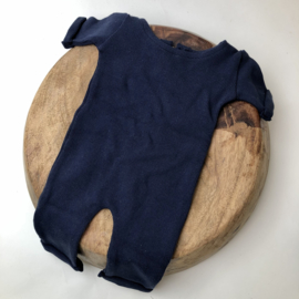 Newborn Onesie - Knitted Collection "Baby" - Marine Blue