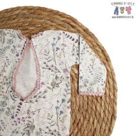 Newborn Romper - Flower Collection - Field Flowers Lace