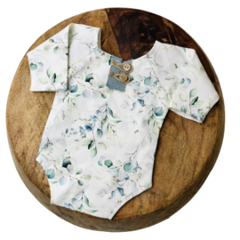 Newborn Romper - Flower Collection - Eucalyptus old mint