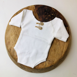 Newborn Romper - Knitted Collection "Baby" - Ecru