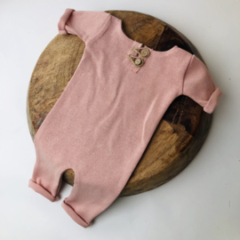 Newborn Onesie - Knitted Collection "Baby" - Rose