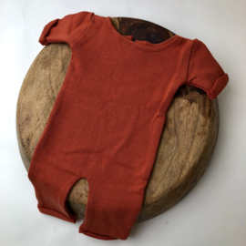 Newborn Onesie - Knitted Collection "Baby" - Rusty