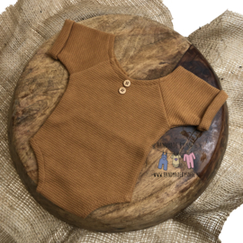 Newborn romper - Special - Deep Camel