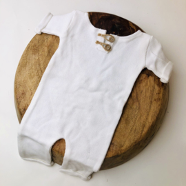 Newborn Onesie - Knitted Collection "Baby" - Ecru