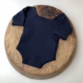 Newborn Romper - Knitted Collection "Baby" - Marine Blue