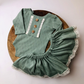 Newborn Romper met los rokje Special collection - Mint