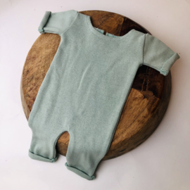 Newborn Onesie - Knitted Collection "Baby" - Mint