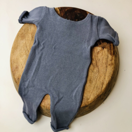 Newborn Onesie - Knitted Collection "Baby" - Old Blue