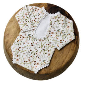 Newborn Romper - Flower Collection - Romantic Lace