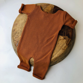 Newborn Onesie - Knitted Collection "Baby" - Cognac