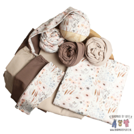 Newborn Romper - Flower Collection - Aquarel Flowers Lace