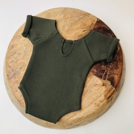 Newborn romper - Special - Moss Green