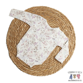 Newborn Romper - Flower Collection - Watercolor Mauve Lace