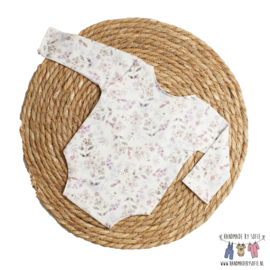 Newborn Romper - Flower Collection - Watercolor Mauve