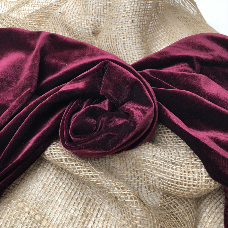 Wrap/ Layer - Velvet Collection - Bordeaux