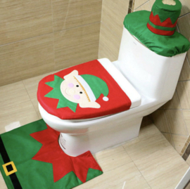 Kerst Toilet Set - 3 Delig
