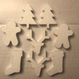 Kerstmix - 8 mini figuurtjes