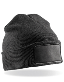 Double Knit Thinsulate™ Printers Beanie - Black