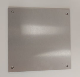 Redbond - silver brushed - 20x20cm