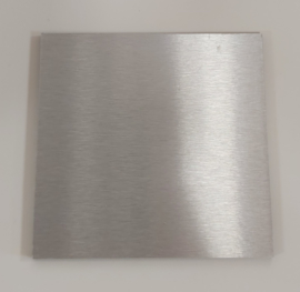Redbond - silver brushed - 10x10cm