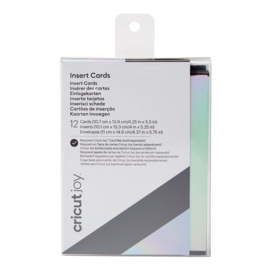 Insert Cards - Zwart/Zilver Holografisch - 12-pack