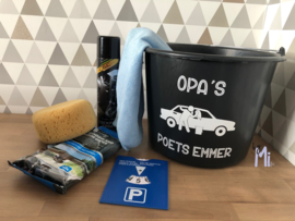 Auto poetsemmer vaderdagpakket van
