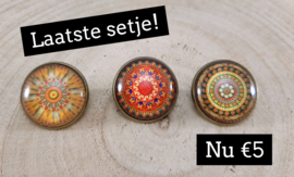 Setje 3 spelden mandala - Laatste setje!