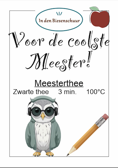 Teagift -Voor de coolste Meester!-