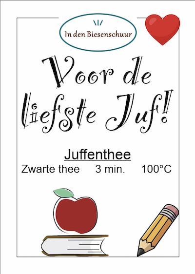 Teagift -Voor de Liefste Juf!-