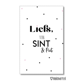 Minikaart | Liefs, van Sint & Piet | MIEKinvorm