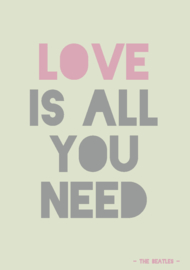 Kaart | Love is all you need | Studio Inktvis