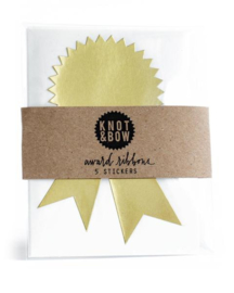Award sticker | goud | Knot & Bow