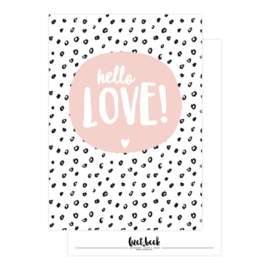 Kaart | Hello love! | Lizet Beek