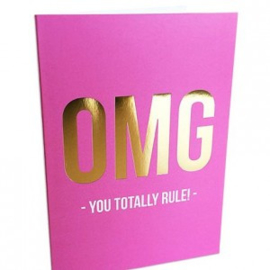 Dubbele kaart | OMG - You totally rule | Studio Stationery