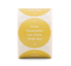 Sticker | little treasures are here with me | okergeel