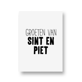 Kaart | Groeten van Sint en Piet | Lots of Lo