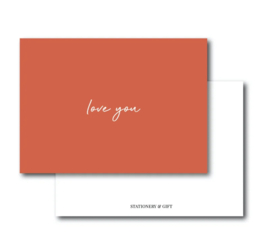 Minikaart | love you | Stationery & Gift